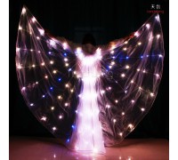 Full color dance led isis wings for performance